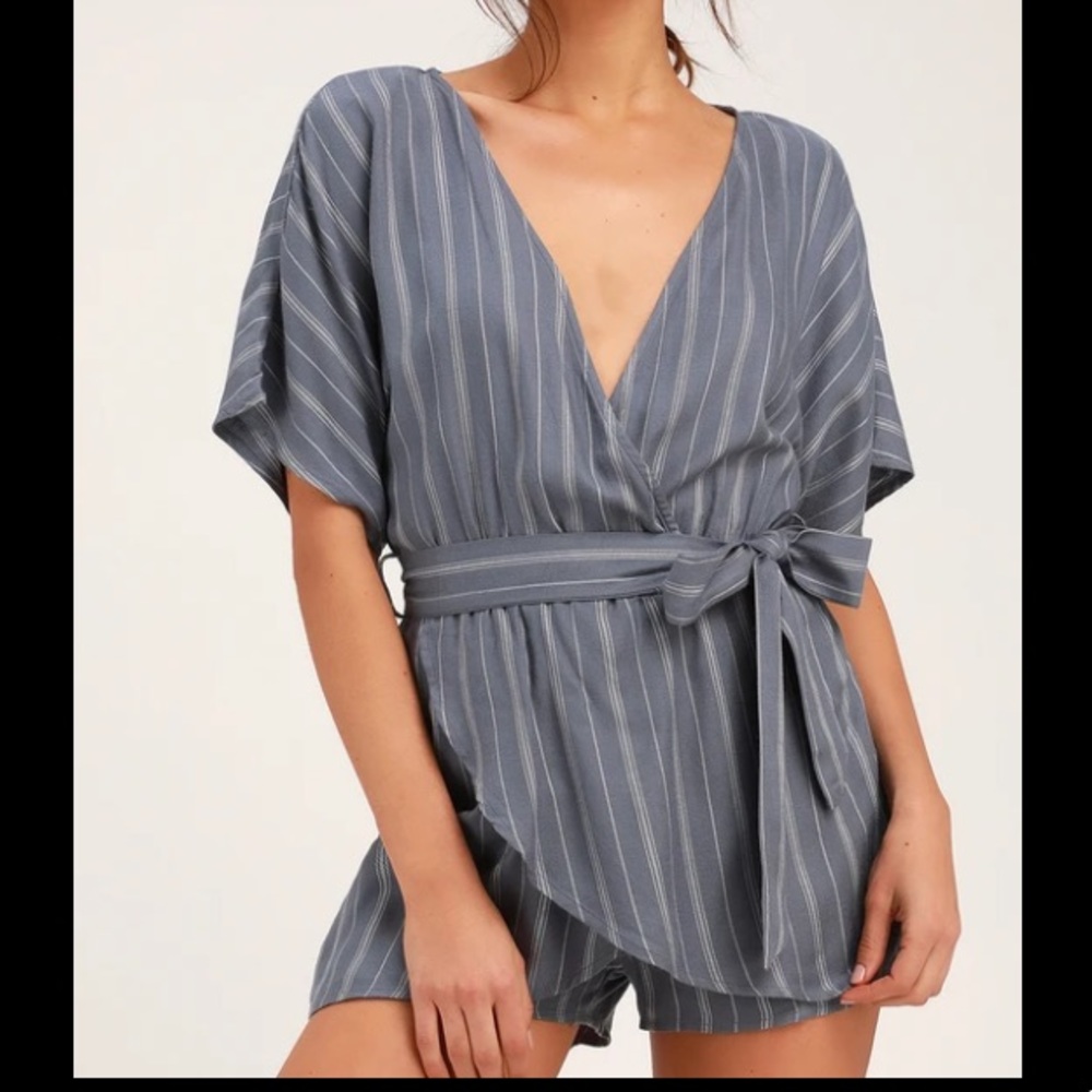 Lulus Climb Aboard Blue Romper